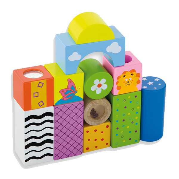 SOUND BLOCKS PIEZAS CONSTRUCCION CON SONIDO SET 12 PIEZAS REF: A- 16368