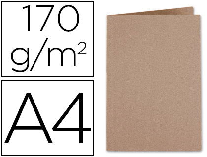 SUBCARPETA CARTULINA A4 MARRON KRAFT