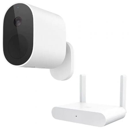 Set Cámara de Videovigilancia Xiaomi Mi Wireless Outdoor Security Camera + Gateway/ 130º/ Visión Noc