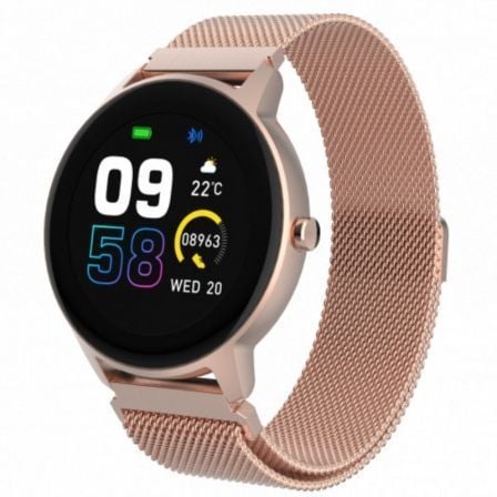 Smartwatch Forever ForeVive 2 Slim SB-325/ Notificaciones/ Frecuencia Cardíaca/ Rosa Oro