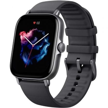 Smartwatch Huami Amazfit GTS 3/ Notificaciones/ Frecuencia Cardíaca/ GPS/ Negro