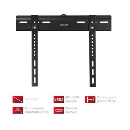 Soporte de Pared Fonestar STV-638N para TV de 32-55"/ hasta 45kg