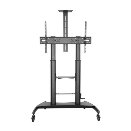 Soporte de Pie Inclinable con Ruedas y Manivela Aisens FT100TE-123 para TV 60-100"/ hasta 100kg