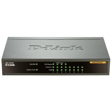 Switch D-Link DES-1008PA 8 Puertos/ RJ-45 10/100 PoE