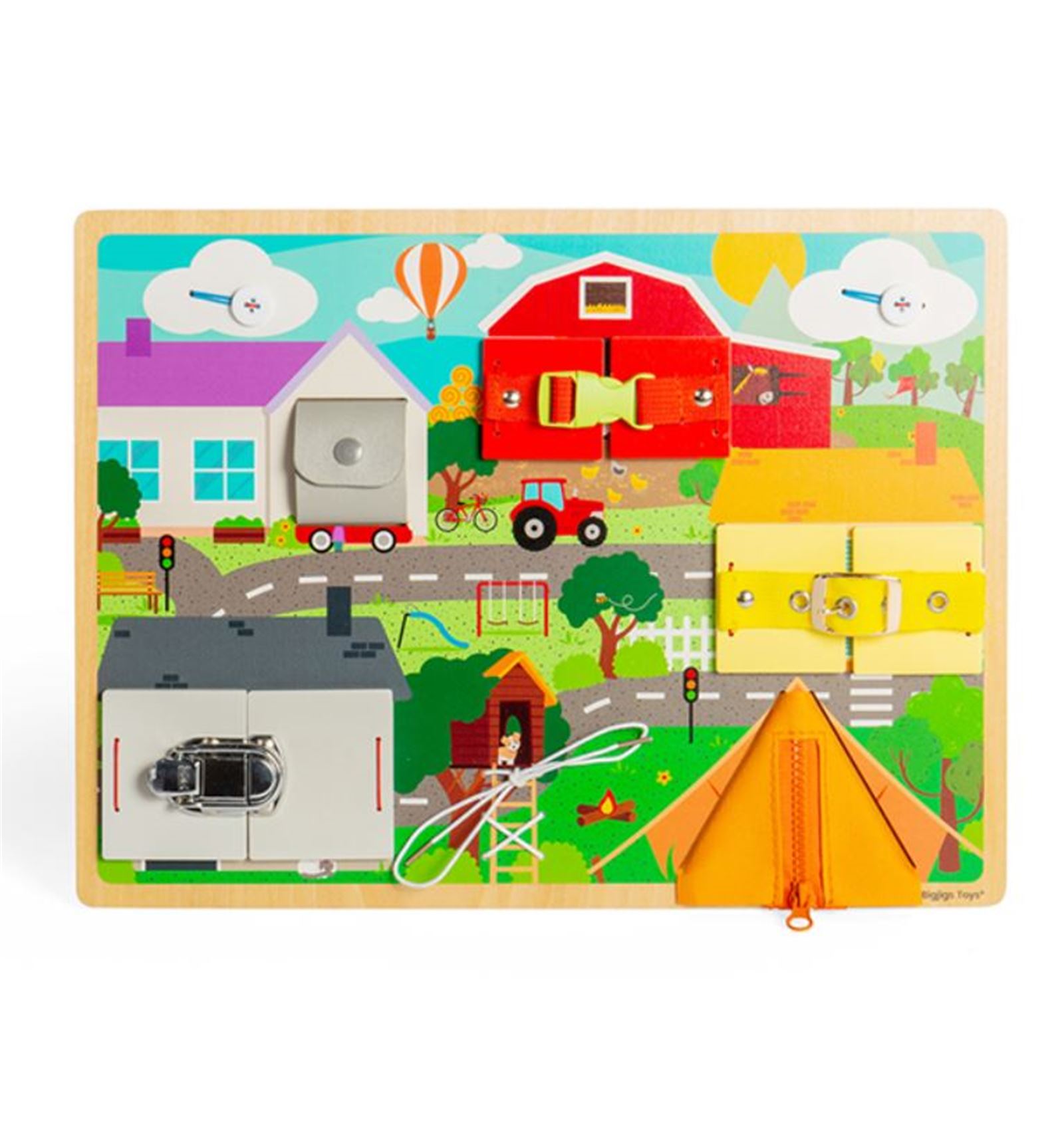 TABLERO ABROCHES de 30x40CM CENTRO DE ACTIVIDADES