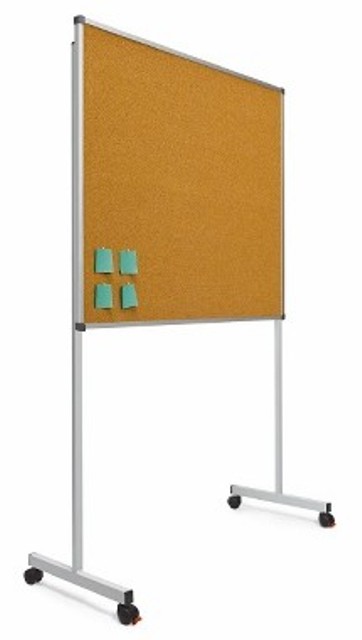 TABLERO CORCHO CON SOPORTE EN "T" 100X150CM