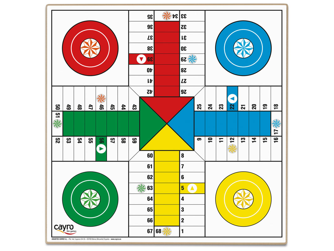 TABLERO PARCHIS + OCA FOURNIER DE 40X40CM REF: T-138