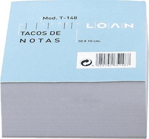 TACO NOTAS ENCOLADO 500H BLANCO 100X100MM C-CONNECT REF: 11409