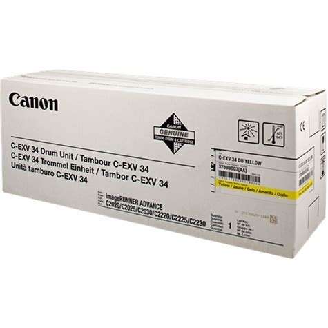 TAMBOR DE IMAGEN  Canon CEXV34 Amarillo Tambor de Imagen Original - 3789B003 (Drum)