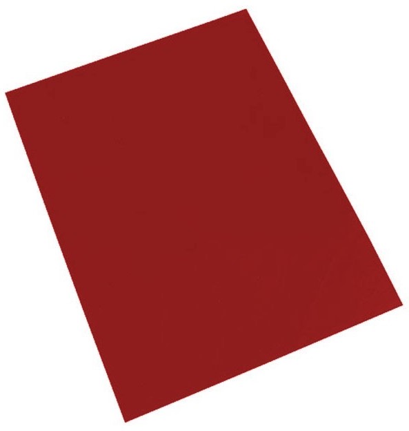 TAPA PLASTICO DURO ROJO 0.5M A4