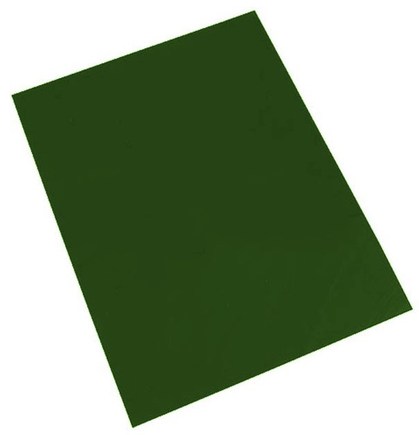 TAPA PLASTICO DURO VERDE 0.5M A4