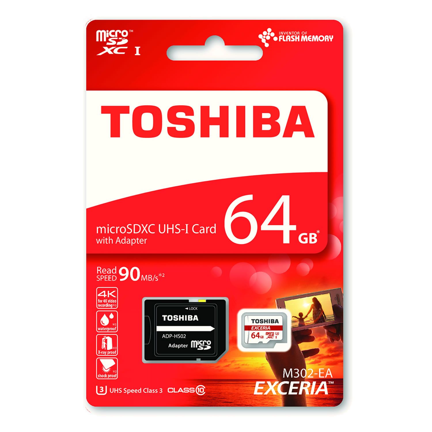 TARJETA MEMORIA MICRO SD CON FUNDA PARA SD DE 64GB TOSHIBA