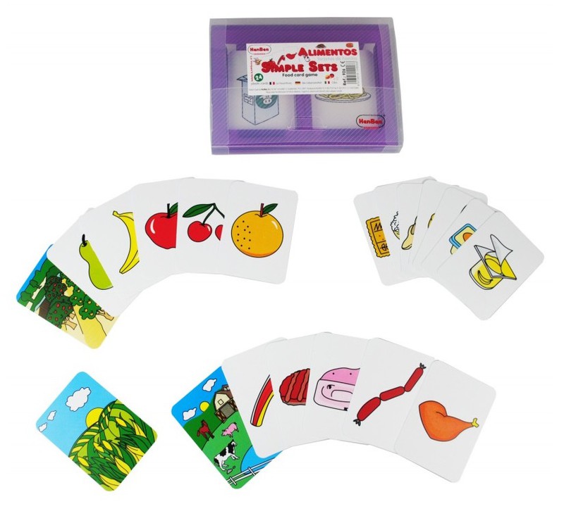 TARJETAS FAMILIA DE LOS ALIMENTOS PACK DE 24 TARJETAS