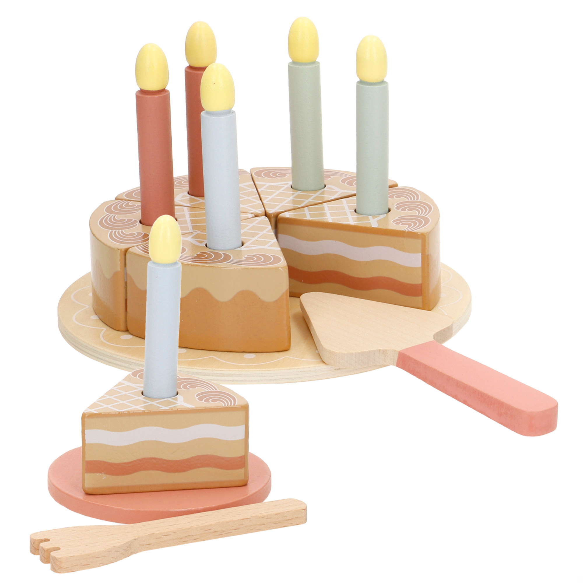 TARTA CUMPLEAÑOS MADERA DE 15X15X10CM