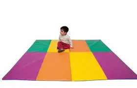 TATAMI PLEGABLE MULTICOLOR DOS CUERPOS 200X150X2 CM REF 095Z
