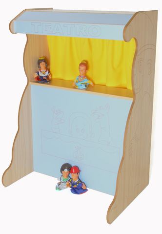 TEATRO MARIONETAS HAYA 90X131X65CM **CORTINAS INCLUIDAS**