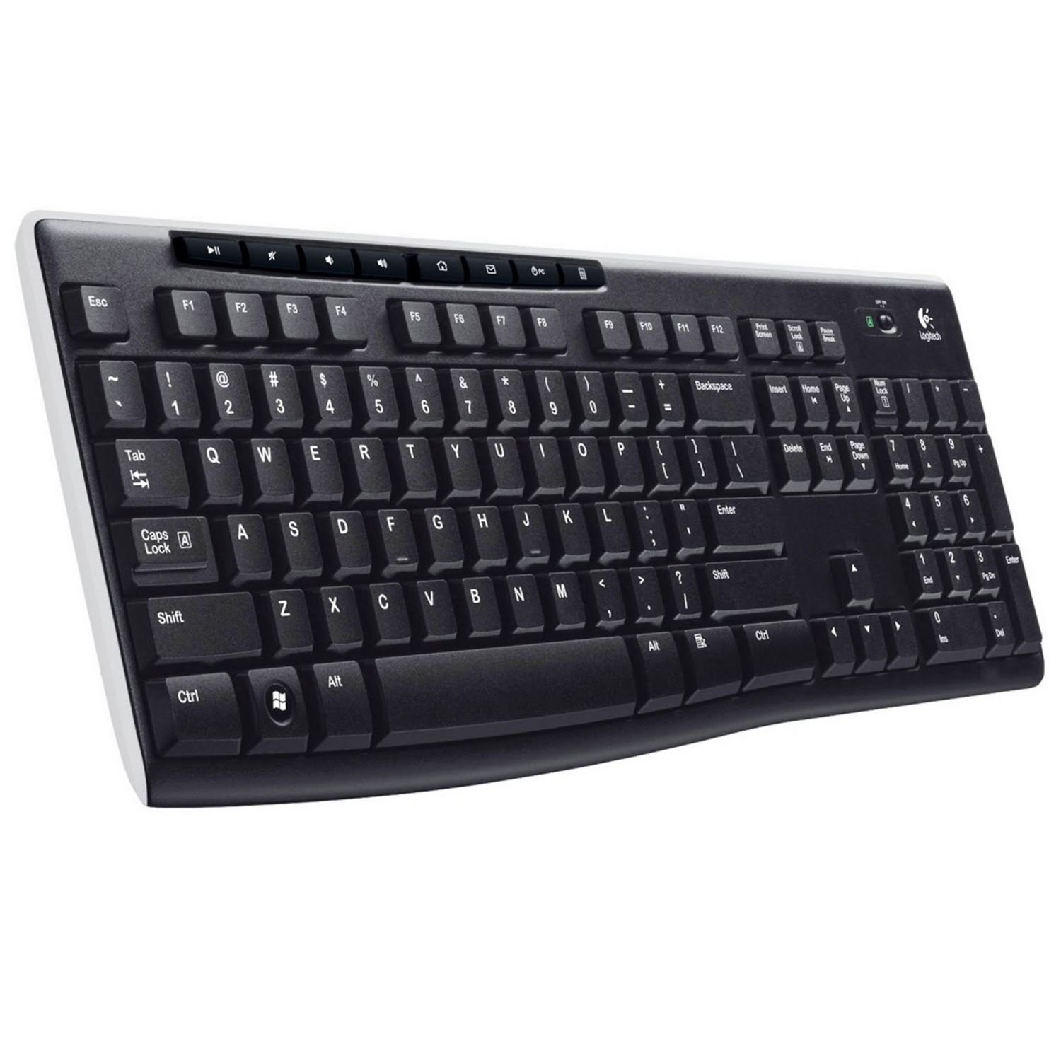 TECLADO INALAMBRICO LOGITECH K270 - 2.4GHZ - RECEPTOR USB  - 2 PILAS AAA