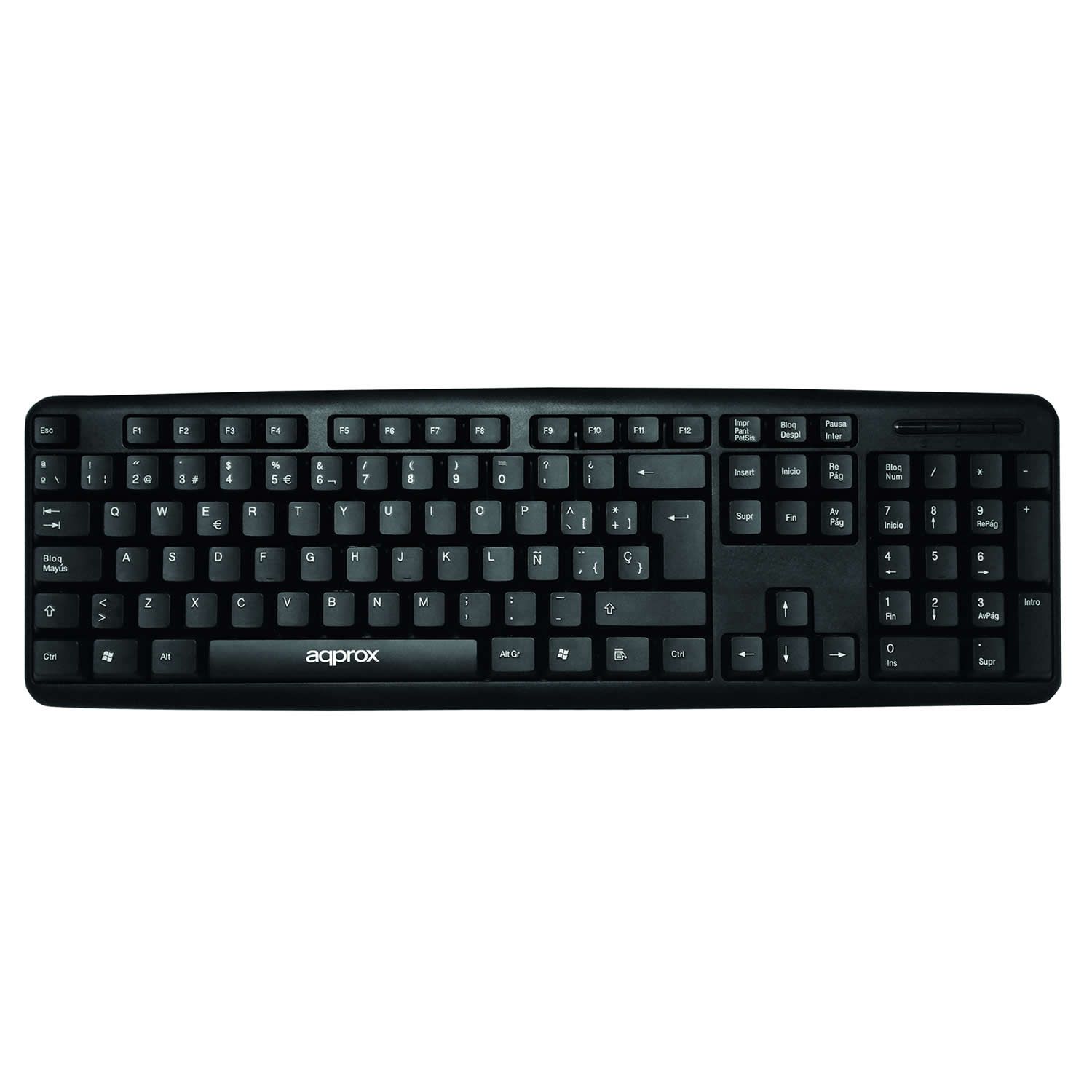 TECLADO ORDENADOR APPROX/TRUXT/APPK/ DISEÑO LIGERO Y COMPACTO CABLE USB 1.5M