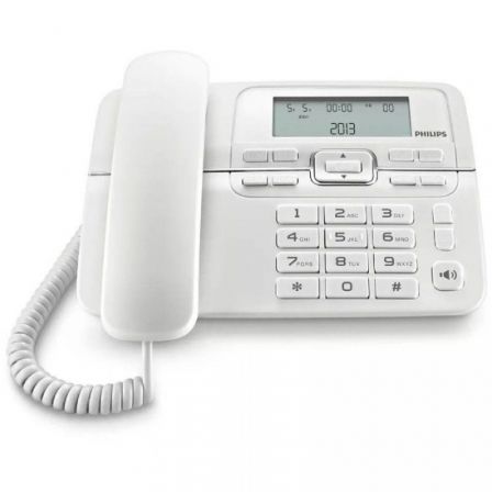 TELEFONO FIJO PHILIPS M20W BLANCO CON IDENTIFICADOR DE LLAMADAS