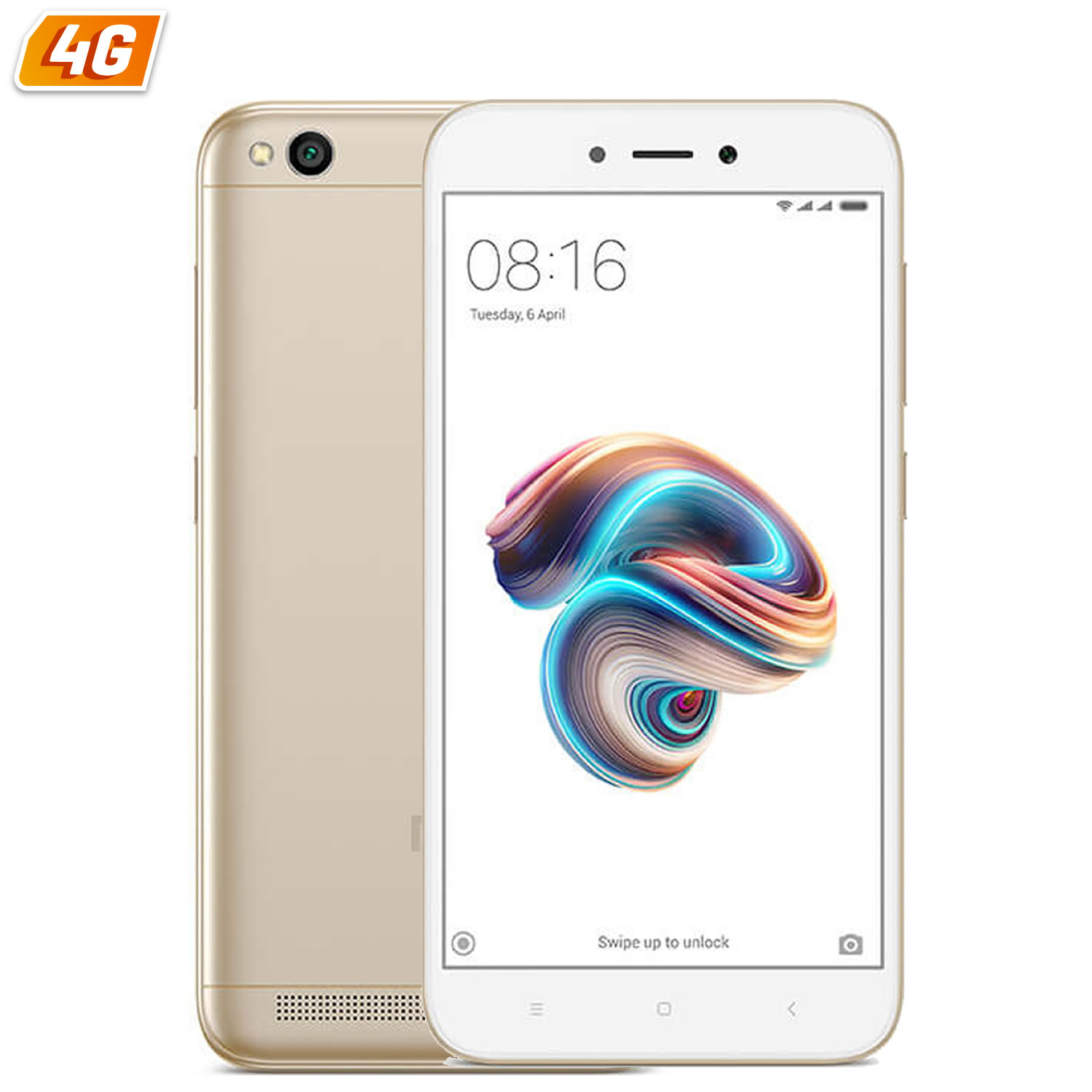 TELEFONO SMARTPHONE XIAOMI REDMI 5A GOLD - 5" - QC 1.4GHZ - 2GB RAM - 16GB - CAM 13 / 5 MPX - 4G DUAL SIM - BAT 3000MAH - ANDROID