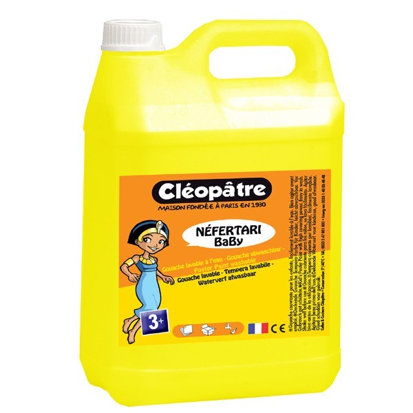 TEMPERA ESCOLAR LIQUIDA CLEOPATRE *** 2 LITROS *** AMARILLO REF: PGBB2-8