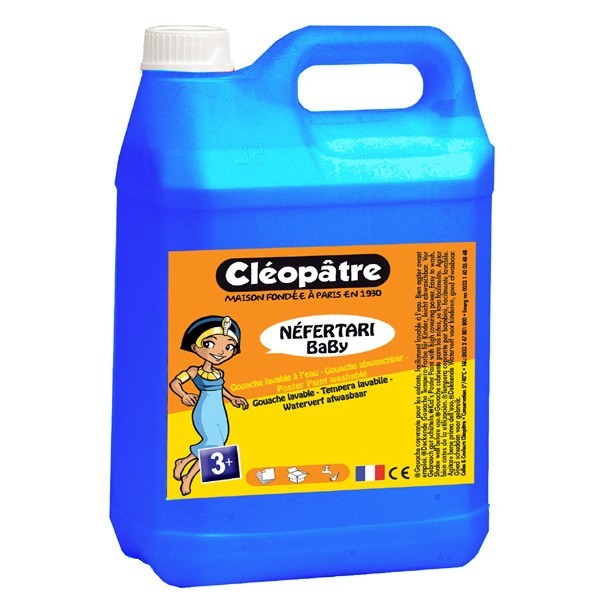 TEMPERA ESCOLAR LIQUIDA CLEOPATRE *** 2 LITROS *** AZUL CYAN REF: PGBB2-5