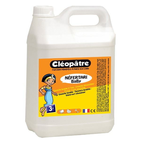 TEMPERA ESCOLAR LIQUIDA CLEOPATRE *** 2 LITROS *** BLANCO REF: PGBB2-1