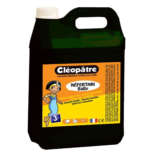 TEMPERA ESCOLAR LIQUIDA CLEOPATRE *** 2 LITROS *** NEGRO REF: PGBB2-2