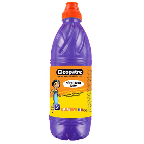 TEMPERA ESCOLAR LIQUIDA CLEOPATRE 1 LITRO VIOLETA REF: PGBB1-18