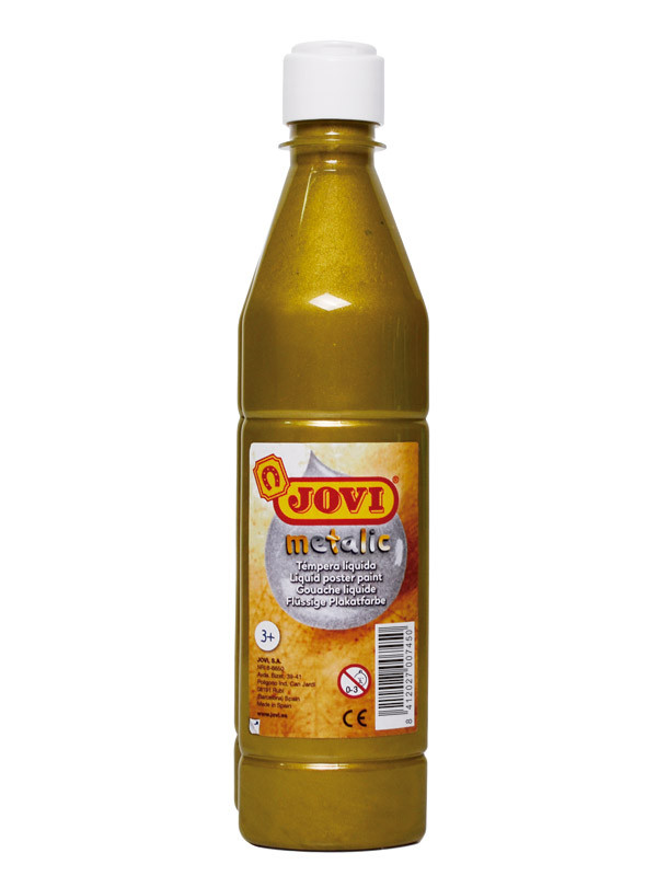 TEMPERA ESCOLAR METALICA JOVI 500 ML COLOR ORO REF. 506/38