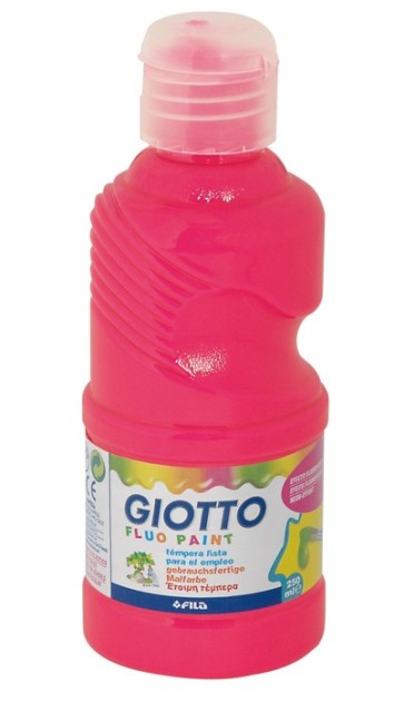 TEMPERA FLUORESCENTE GIOTTO ROSA 250ML