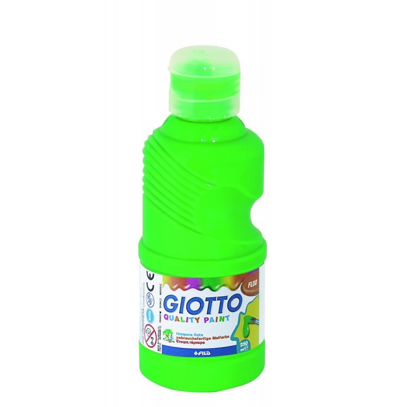 TEMPERA FLUORESCENTE GIOTTO VERDE 250ML REF. F53110200