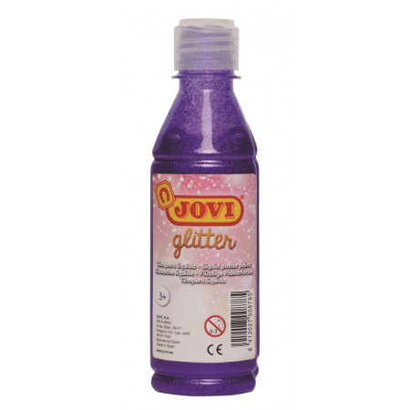 TEMPERA JOVI GLITTER VIOLETA 250ML REF. 517/23