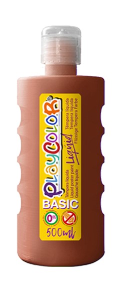 TEMPERA LIQUIDA ESCOLAR INSTANT MARRON 500ML REF: 19451