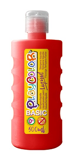 TEMPERA LIQUIDA ESCOLAR INSTANT ROJO 500ML REF: 19371