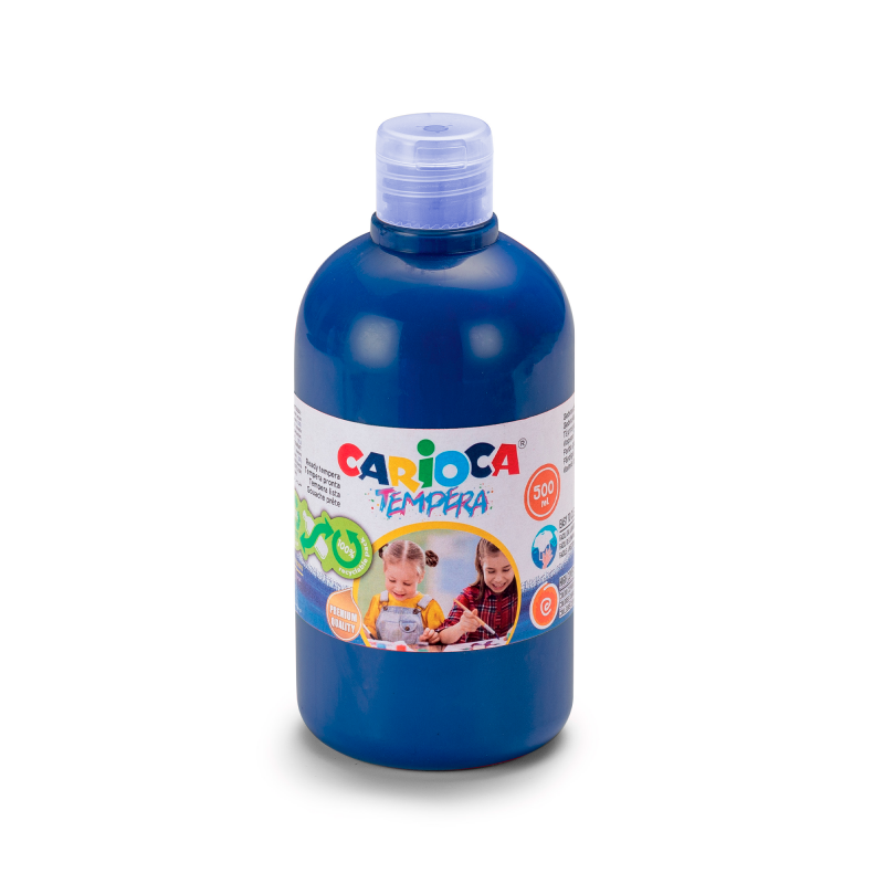 TEMPERA LIQUIDA PLAYCOLOR CARIOCA DE 500ML AZUL OSCURO