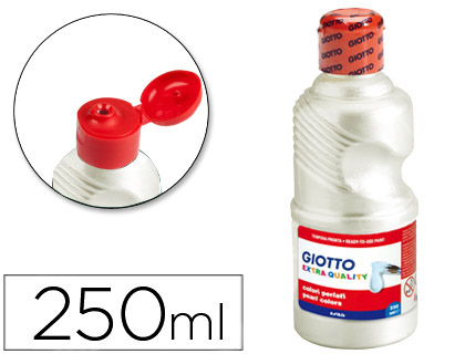 TEMPERA METALIZADA GIOTTO BLANCO 250 ML REF. F53130100