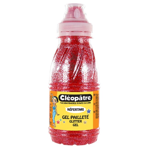 TEMPERA PURPURINA ROJO DE 250ML CLEOPATRE REF: GP250-13C