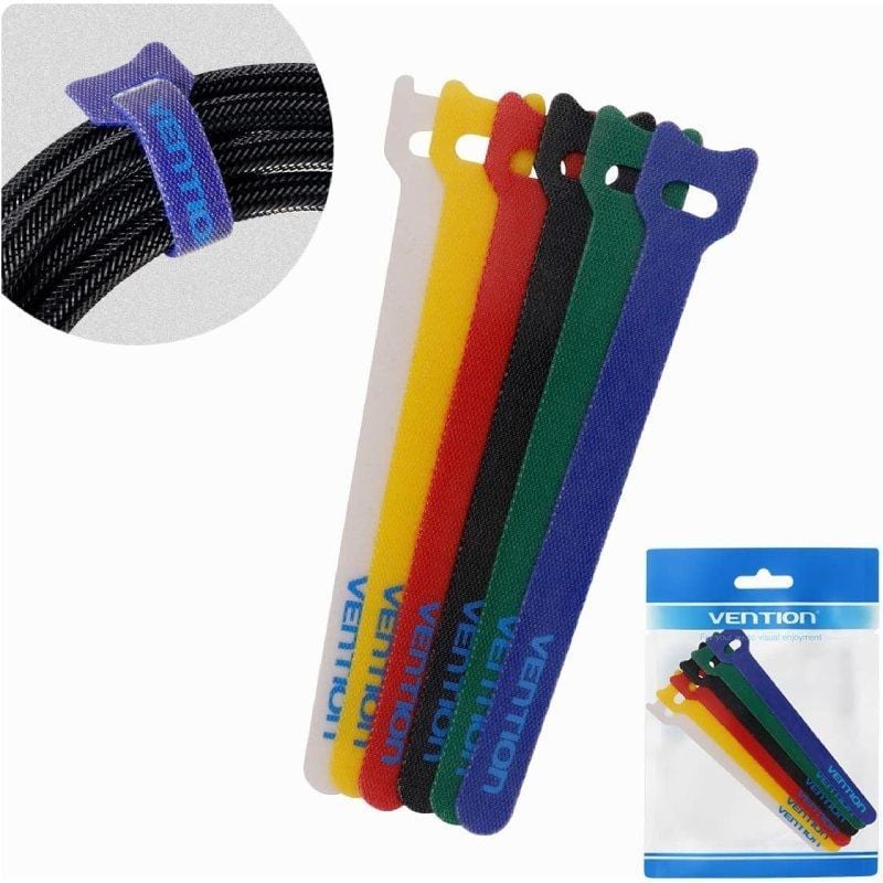TIRA ORGANIZADORA DE CABLES DE 15CM ***PACK DE 6 TIRAS***