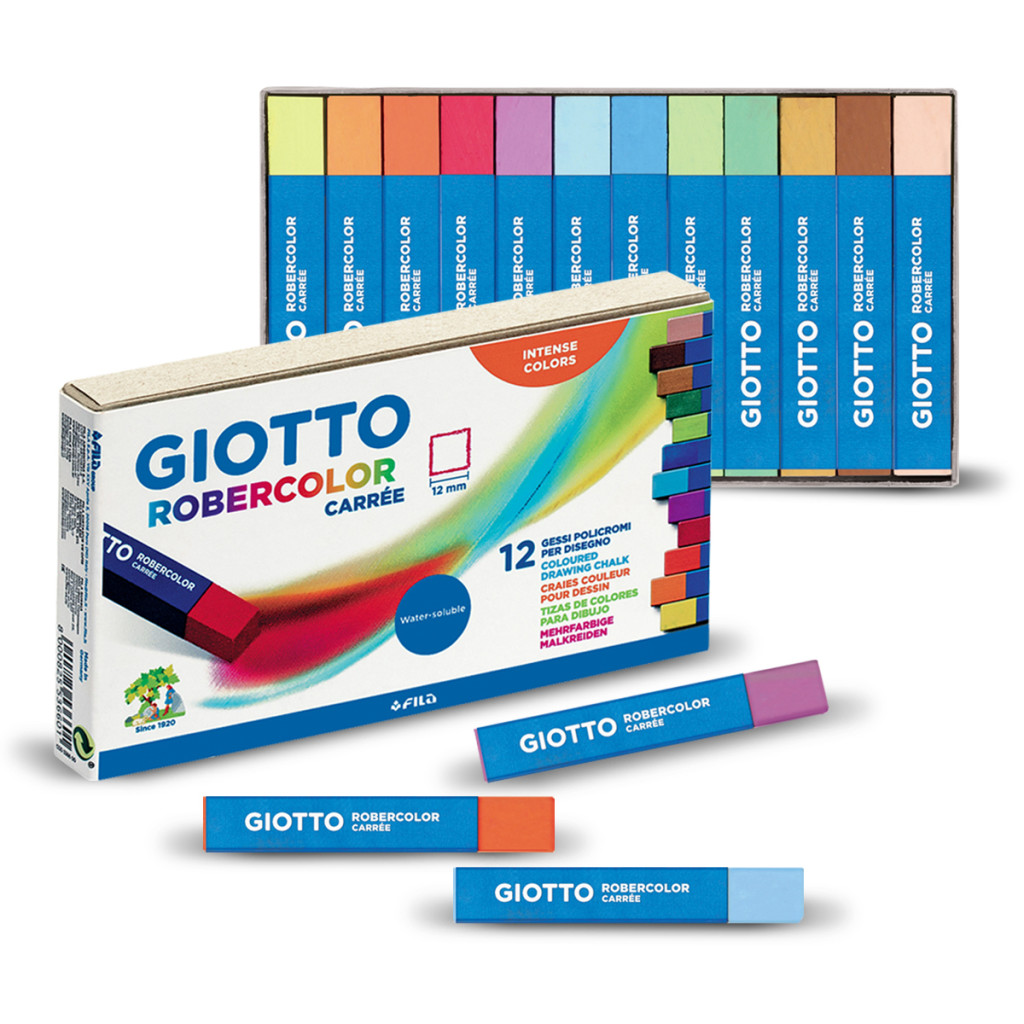 TIZA CUADRADA ROBERCOLOR COLORES 12 UDS REF. 536600