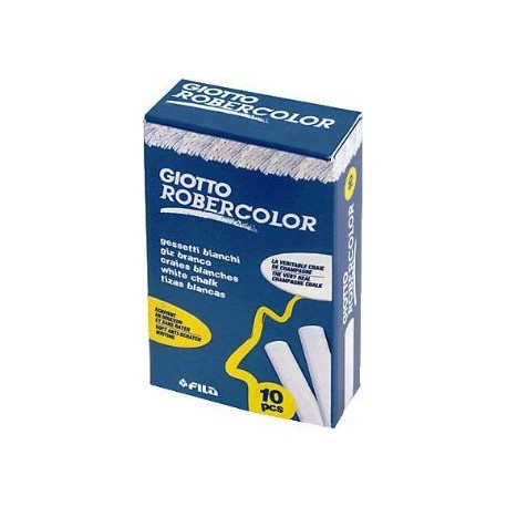 TIZA ROBERCOLOR ***GIOTTO*** BLANCA CAJA 10 UNIDADES REF: F538700