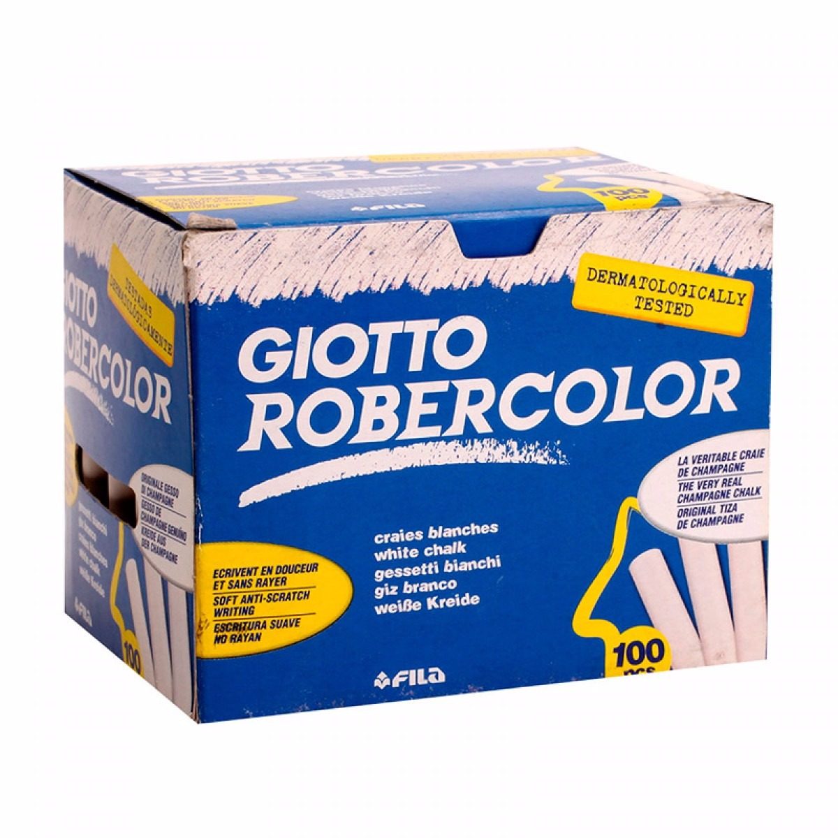 TIZA ROBERCOLOR ***GIOTTO*** BLANCA CAJA 100U. REF. 538800
