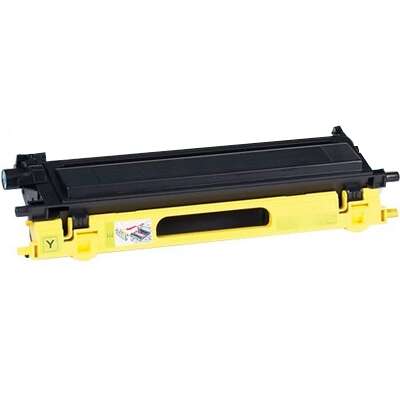 TONER COMPATIBLE Brother TN135/TN130 Amarillo Cartucho de Toner Generico - Reemplaza TN135Y/TN130Y