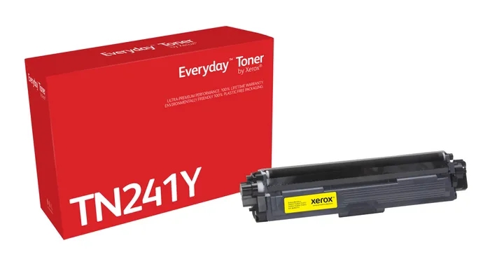 TONER COMPATIBLE Xerox Everyday Brother TN241/TN242 Amarillo Cartucho de Toner Generico - Reemplaza TN241Y/TN242Y