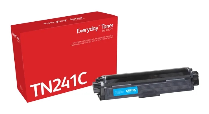 TONER COMPATIBLE Xerox Everyday Brother TN241/TN242 Cyan Cartucho de Toner Generico - Reemplaza TN241C/TN242C