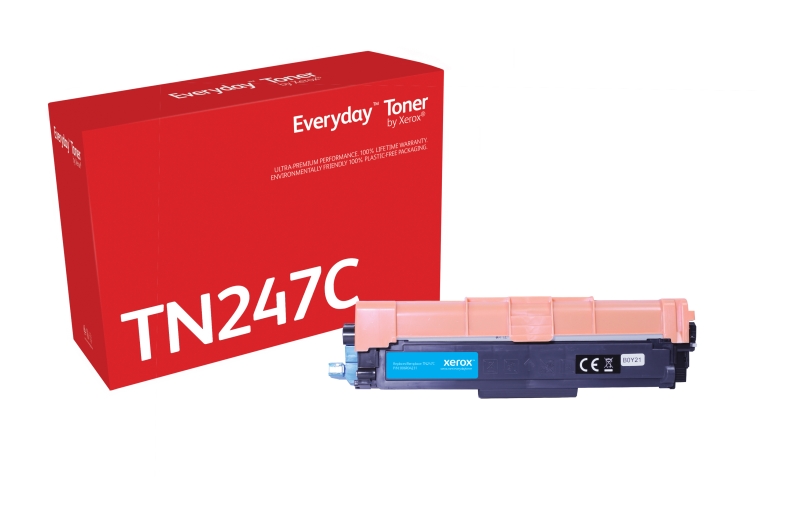 TONER COMPATIBLE Xerox Everyday Brother TN247/TN243 Cyan Cartucho de Toner Generico - Reemplaza TN247C/TN243C
