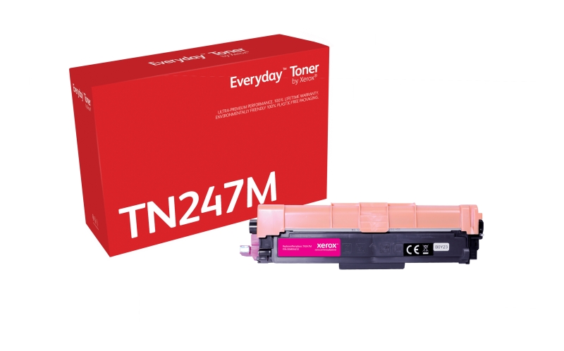 TONER COMPATIBLE Xerox Everyday Brother TN247/TN243 Magenta Cartucho de Toner Generico - Reemplaza TN247M/TN243M