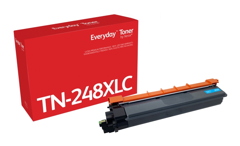 TONER COMPATIBLE Xerox Everyday Brother TN248XL Cyan Cartucho de Toner Generico - Reemplaza TN248XLC
