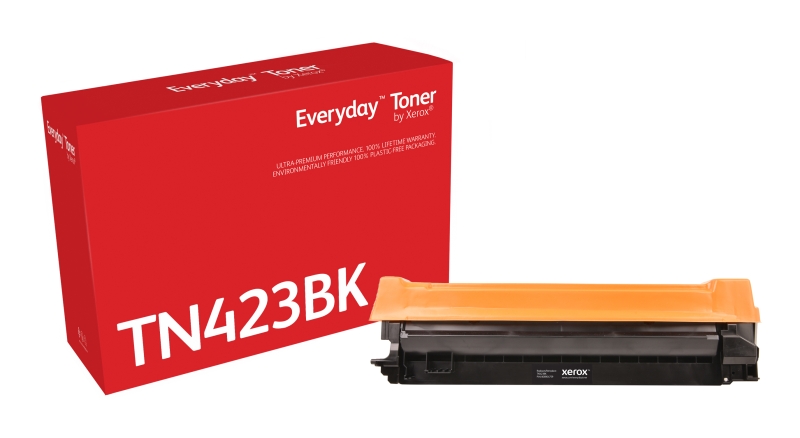 TONER COMPATIBLE Xerox Everyday Brother TN421/TN423/TN426 Negro Cartucho de Toner Generico - Reemplaza TN421BK/TN423BK/TN426BK