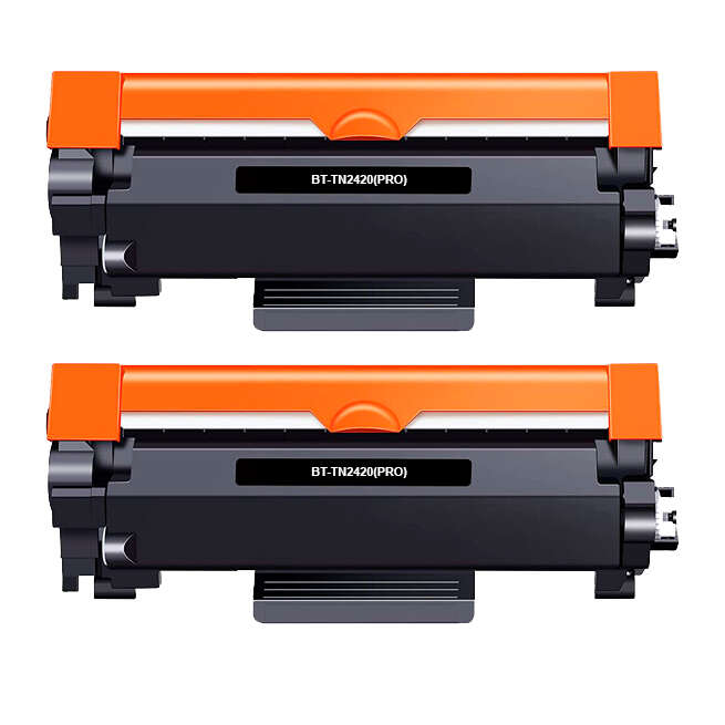 TONER COMPATIBLEBrother TN2420/TN2410 Negro Pack de 2 Cartuchos de Toner Genericos